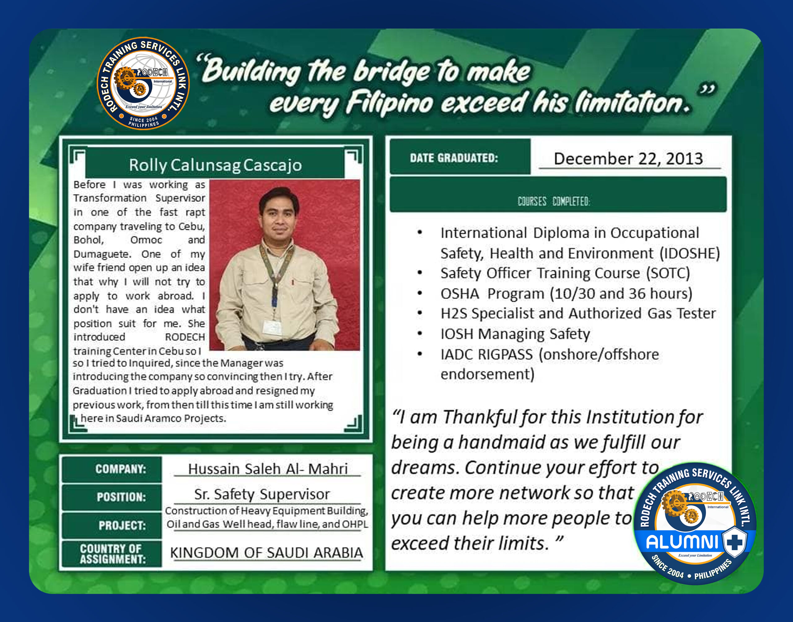 RODECH SUCCESS STORY 2
