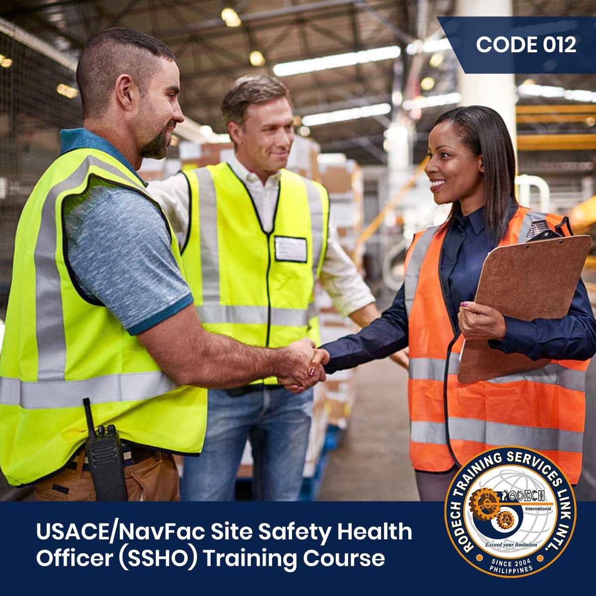 Acp Code 012 CODE 012: Site Safety and Health Officer (SSHO) Training Course – Rodech
