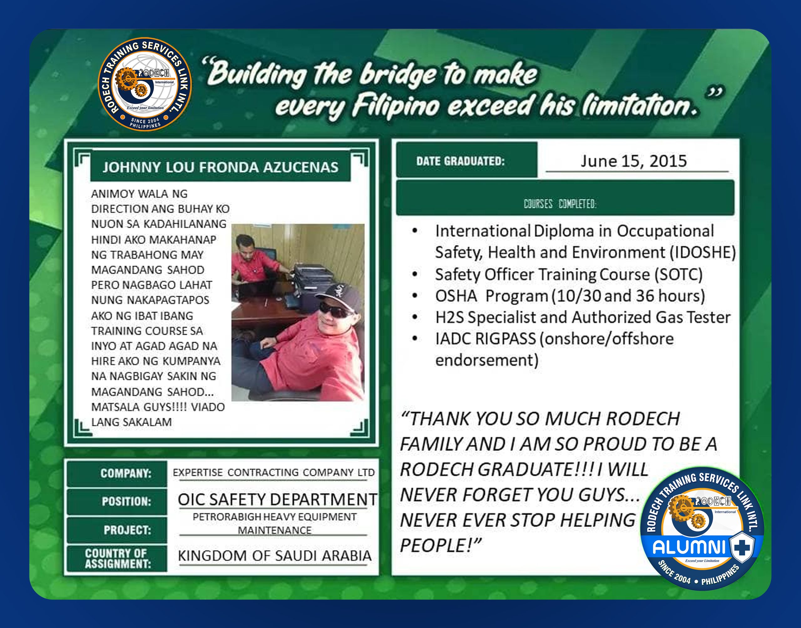 RODECH SUCCESS STORY 29